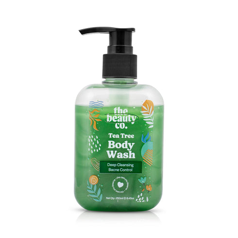 the beauty co India Tea Tree Body Wash For Bacne Control and Detoxifying